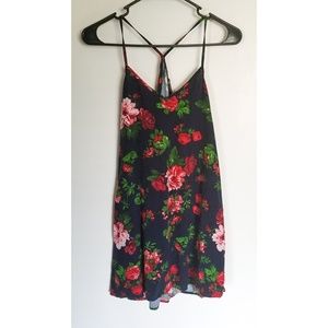Ambiance Red and Blue Floral Dress